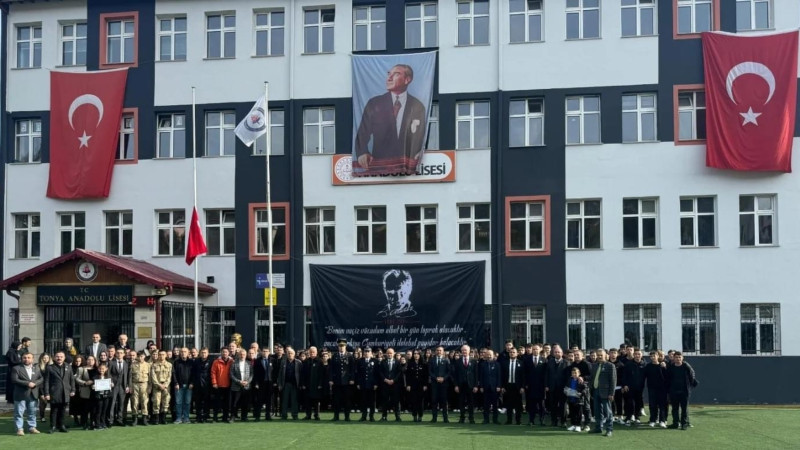 Tonya’da Atatürk'ü Anma Töreni Düzenlendi