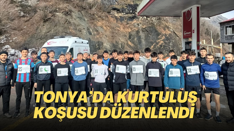 Tonya’da Kurtuluş koşusu düzenlendi