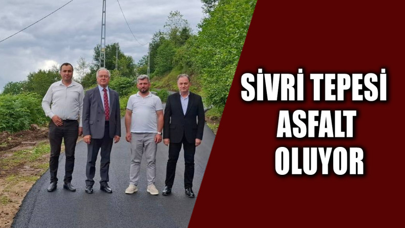 Sivri Tepesi Asfaltla Buluşuyor